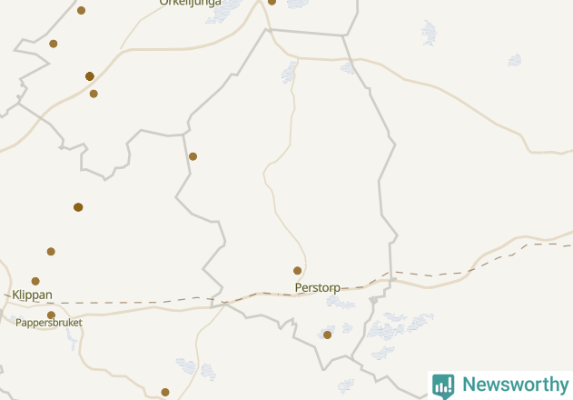 Karta över Perstorps kommun