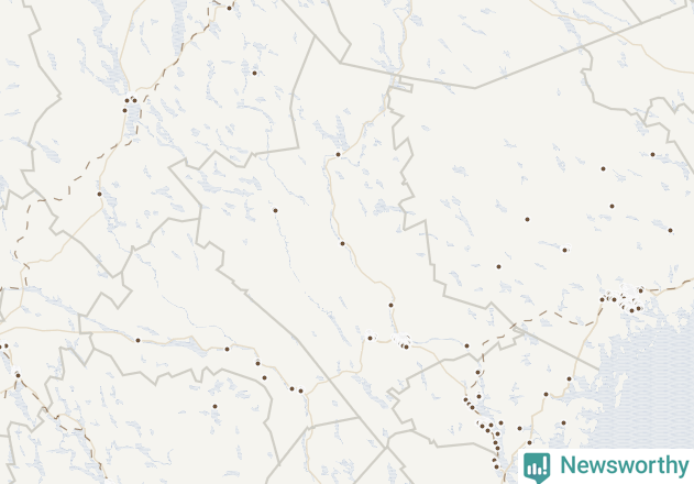 Karta över Sollefteå kommun
