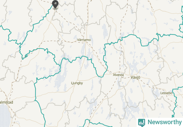 Karta över Alvesta kommun