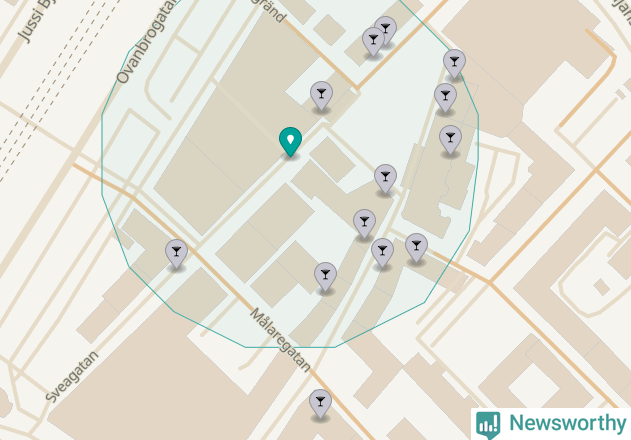 Karta över Borlänge kommun