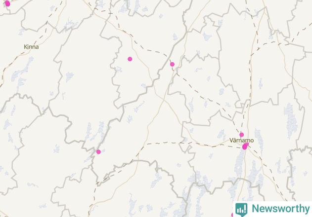 Karta över Gislaveds kommun