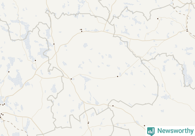 Karta över Uppvidinge kommun