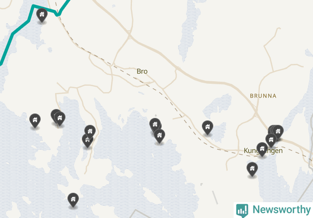 Karta över Upplands-Bro kommun