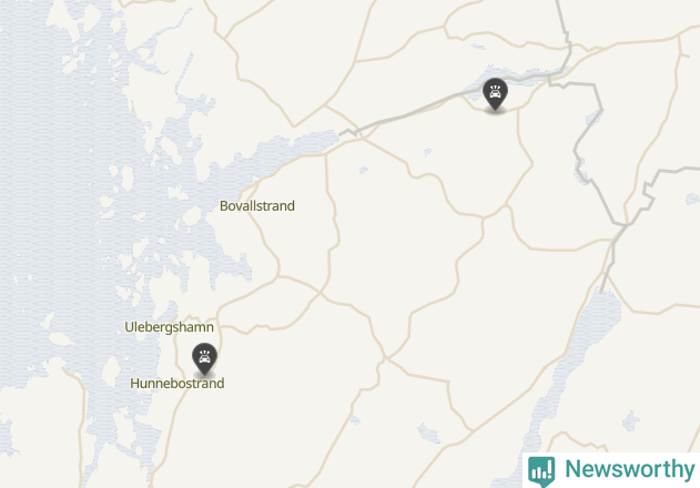 Karta över viltolyckor i Sotenäs kommun