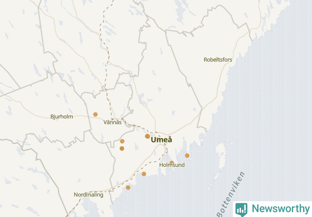 Karta över Umeå kommun