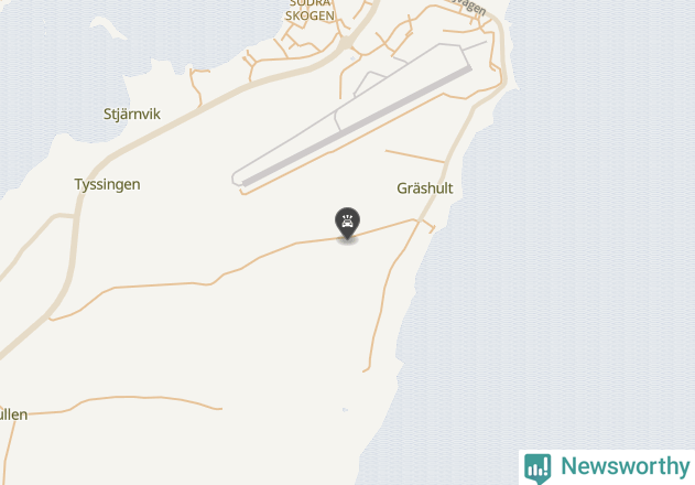 Karta över viltolyckor i Karlsborgs kommun