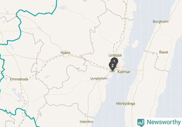 Karta över väderstationer i artikeln