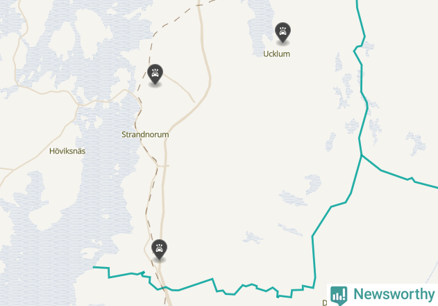 Karta över viltolyckor i Stenungsunds kommun