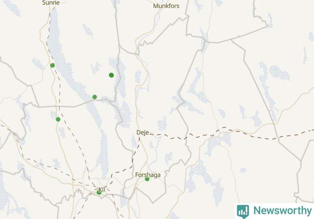 Karta över Forshaga kommun