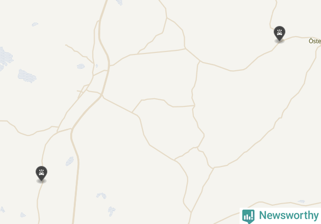 Karta över viltolyckor i Heby kommun