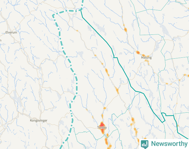 Karta över Torsby kommun