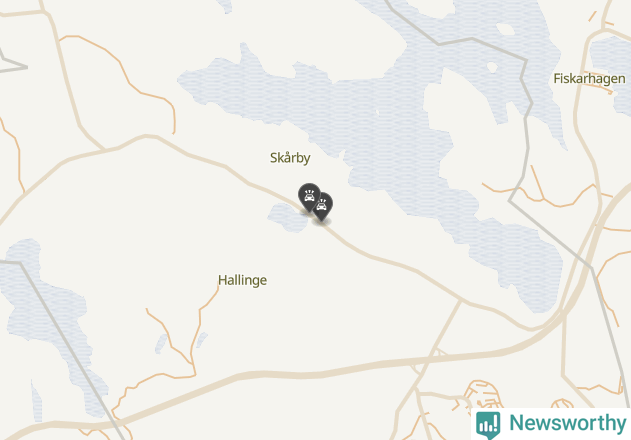 Karta över viltolyckor i Salems kommun