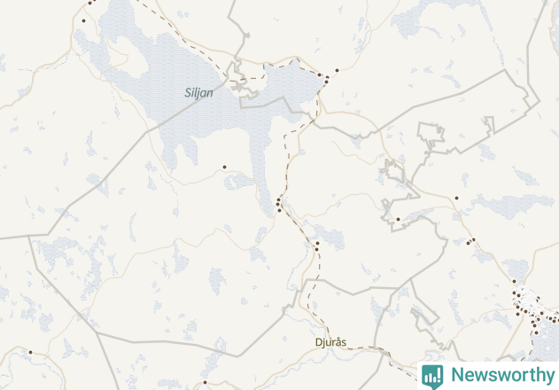 Karta över Leksands kommun