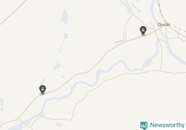 Karta över viltolyckor i Gagnefs kommun