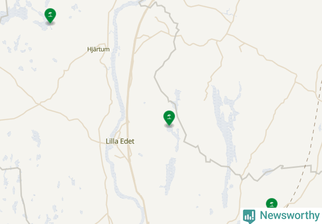 Karta över Lilla Edets kommun