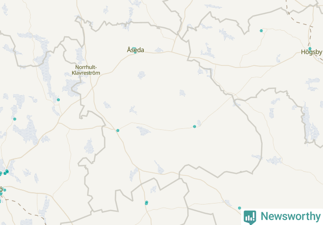 Karta över Uppvidinge kommun