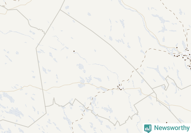 Karta över Älvsbyns kommun