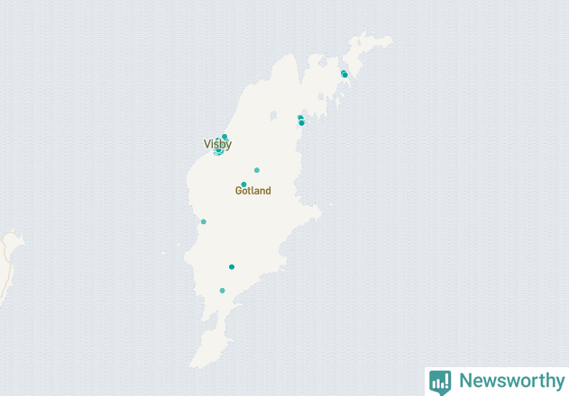 Karta över Gotlands kommun