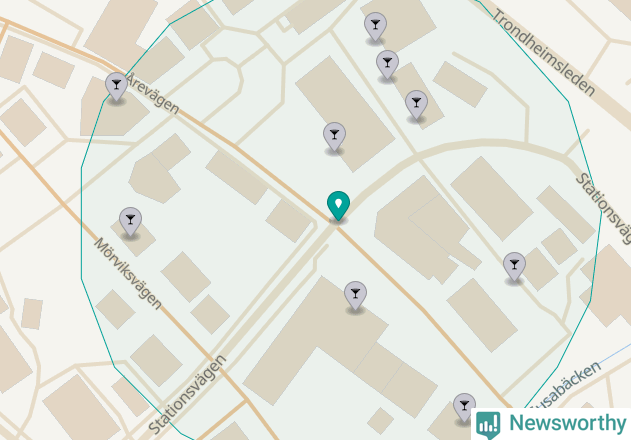 Karta över Åre kommun