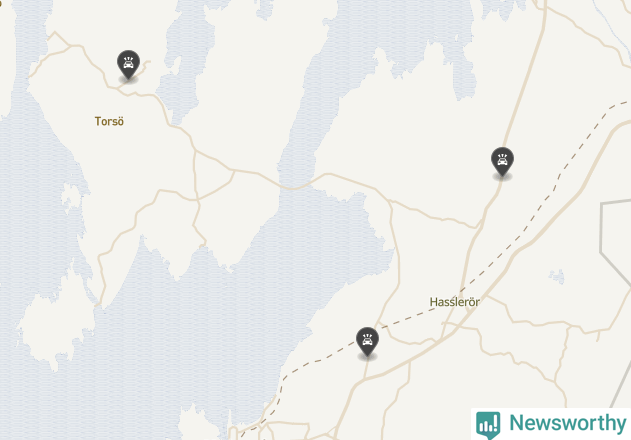 Karta över viltolyckor i Mariestads kommun