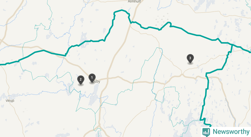 Karta över väderstationer på Gotland