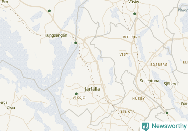 Karta över Järfälla kommun
