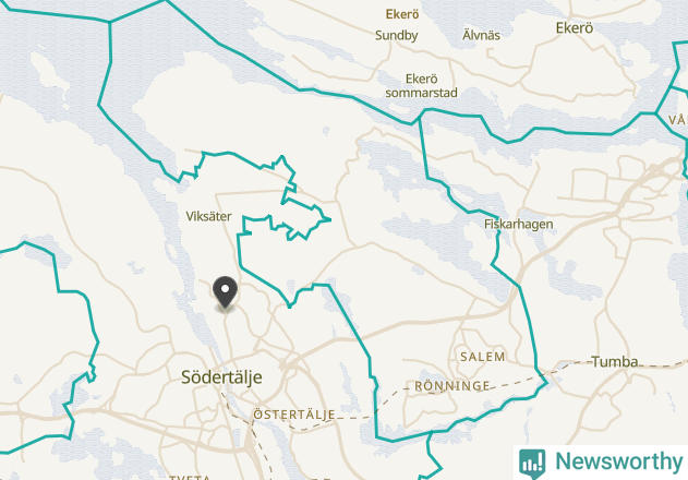 Karta över väderstationer i artikeln