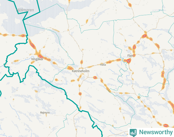 Karta över Katrineholms kommun