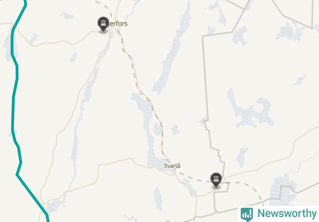 Karta över viltolyckor i Degerfors kommun