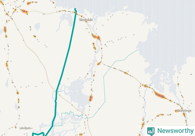 Karta över Älvkarleby kommun