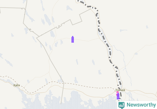 Karta över Haparanda kommun