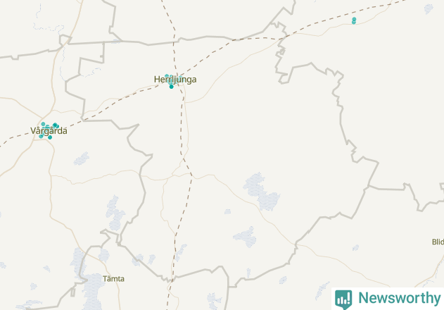 Karta över Herrljunga kommun