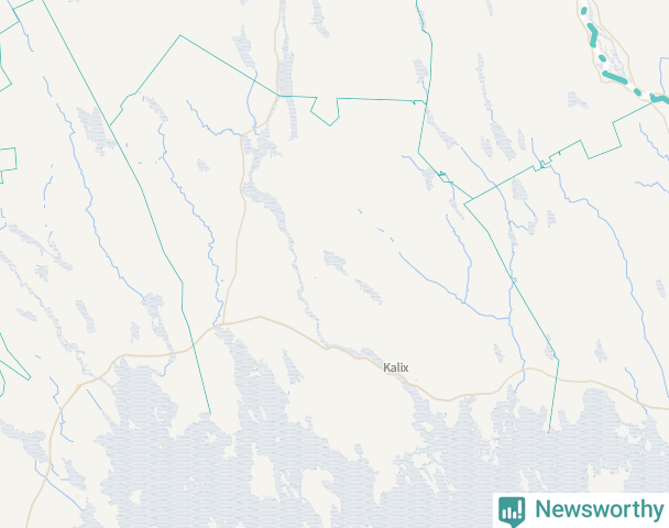 Karta över Kalix kommun