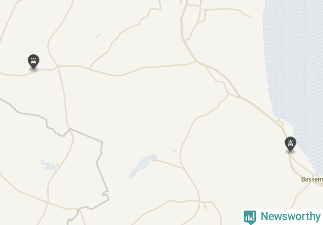 Karta över viltolyckor i Simrishamns kommun