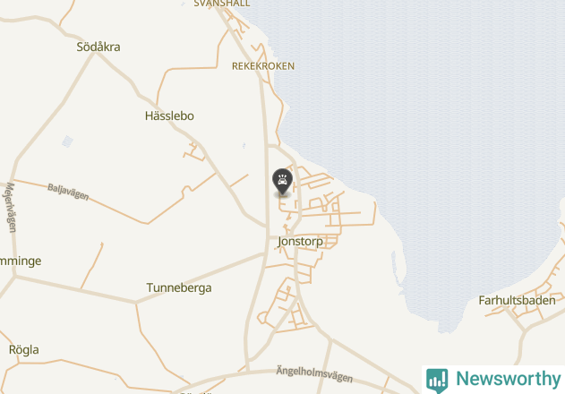 Karta över viltolyckor i Höganäs kommun