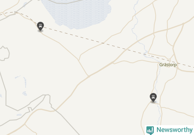 Karta över viltolyckor i Grästorps kommun