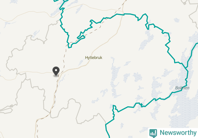 Karta över väderstationer i artikeln