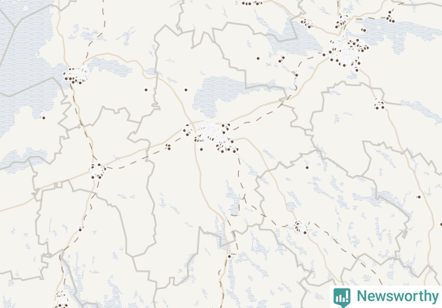 Karta över Linköpings kommun