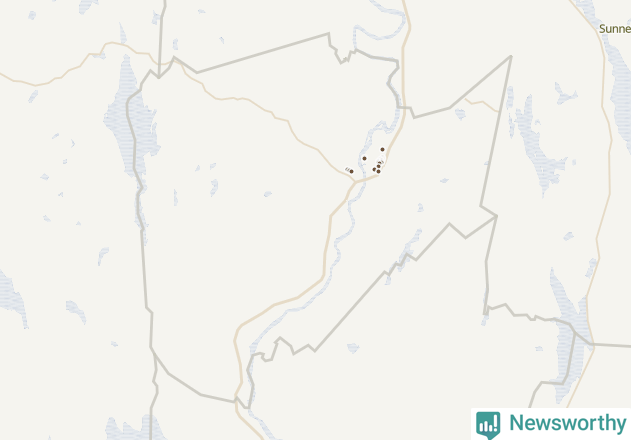 Karta över Munkfors kommun