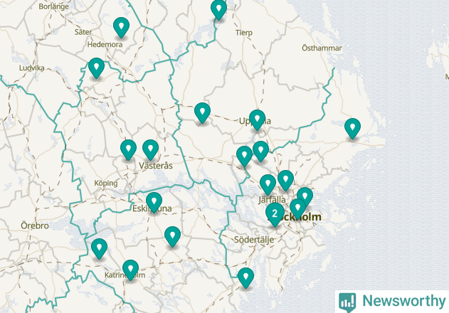 Karta över Enköpings kommun