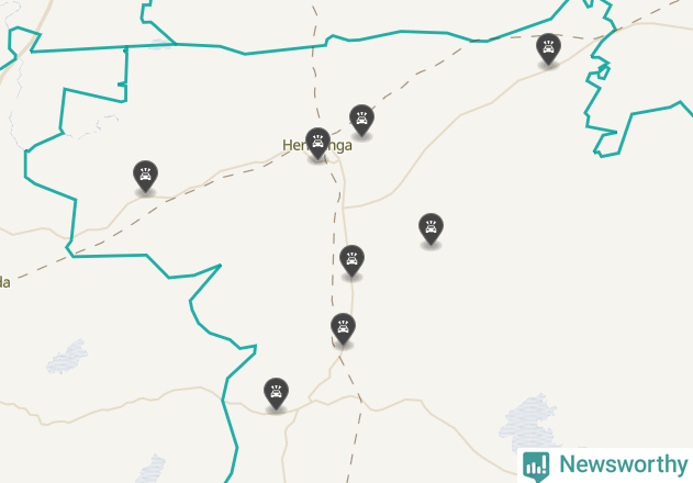 Karta över viltolyckor i Herrljunga kommun