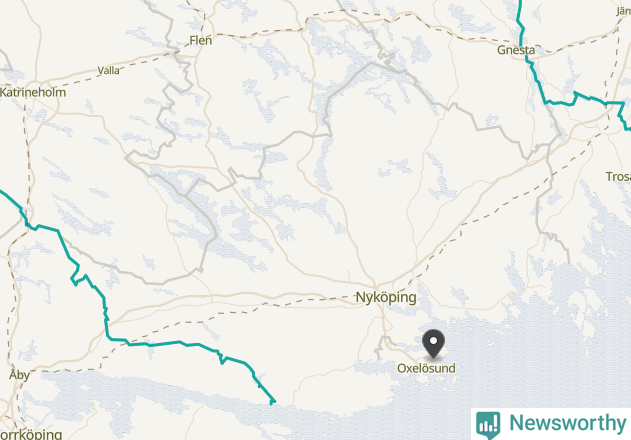 Karta över väderstationer i artikeln