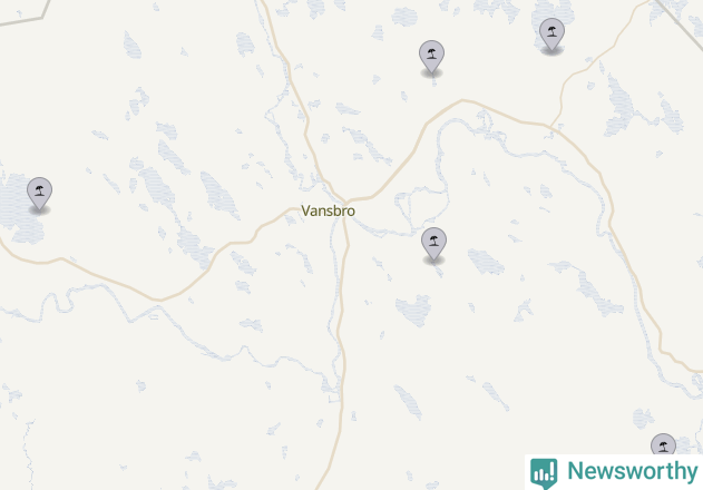 Karta över Vansbro kommun