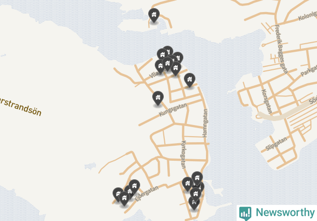 Karta över Kungälvs kommun