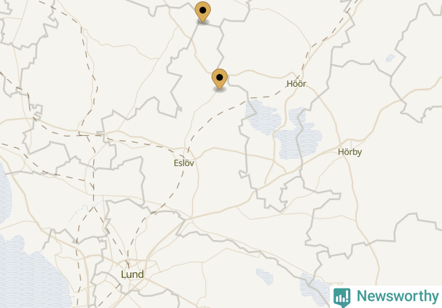 Karta över Eslövs kommun