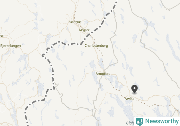 Karta över väderstationer i artikeln