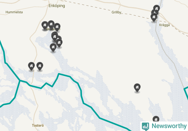 Karta över Enköpings kommun