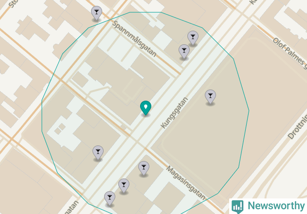 Karta över Trollhättans kommun