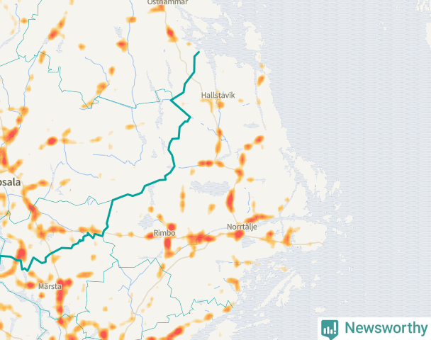 Karta över Norrtälje kommun