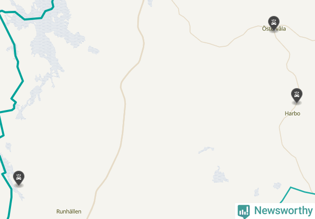 Karta över viltolyckor i Heby kommun